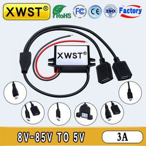 차량용 인버터 DC 컨버터 12V 24V 36V 48V 60V 72V ~ 5V 벅 전원 3A 15W 마이크로 C타입 미니 USB 전압 조