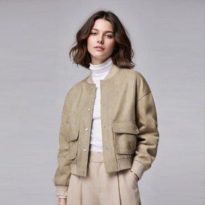 금강모피 25F/W 봄 가을 스웨이드 자켓 KLL-201 베이지