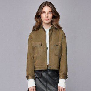 금강모피 25F/W 봄 가을 스웨이드 차이나 칼라 자켓 KCL-202 브라운