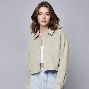 금강모피 25F/W 봄 가을 스웨이드 칼라넥 자켓 KSJ-204 아이보리