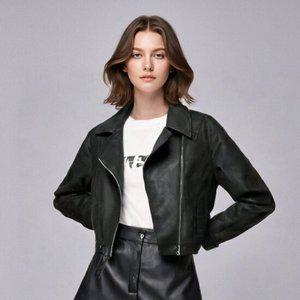 금강모피 25F/W 봄 가을 스웨이드 라이더 자켓 KSR-203 블랙