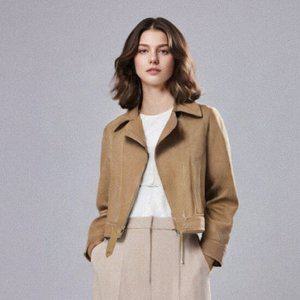 금강모피 25F/W 봄 가을 스웨이드 라이더 자켓 KSR-203 베이지