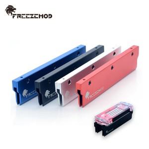 2pcs FREEZEMOD RAM 갑옷 메모리 쿨러 조끼 금속 커버 넓은 좁은 서리로 덥은 표면 물 냉각 PC MOD 멀티 컬