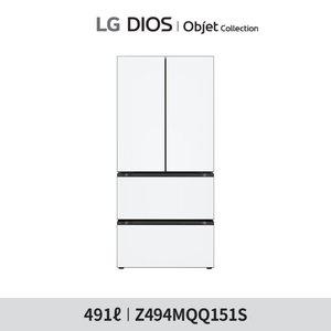 (1등급) LG 오브제 김치냉장고 491리터 Z494MQQ151S 화이트/화이트
