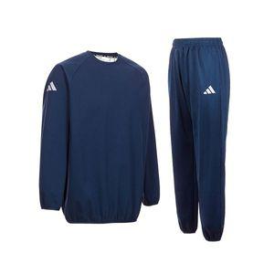 아디다스 ADIDAS COMBAT SPORTS 아디다스 크루넥 사우나 수트 땀복 세트 - 네이비 (실버 코팅)