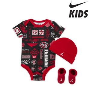 [매장정품] 나이키 NIKE 키즈 조던 점프맨 플라이 3PC 바디수트 세트 6-12개월 N252UU837P