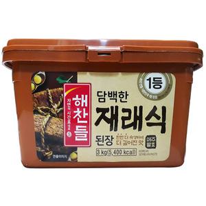 씨제이제일제당 해찬들 맛있는 재래식 된장 3Kg 이강산닷컴