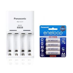 파나소닉 BQ-CC51 일반충전기+에네루프 AA 2000mAh 4알 1개