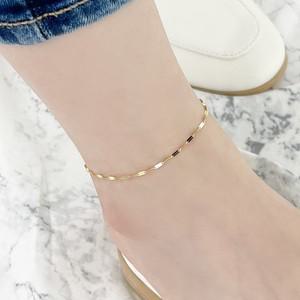 [새미쥬얼리] 18k 글리터 체인 발찌