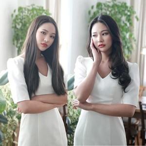 아트박스 숲속드레스 긴머리 셀프붙임머리10호(폭10Cm) (S컬 스트레이트) 헤어피스 똑딱이