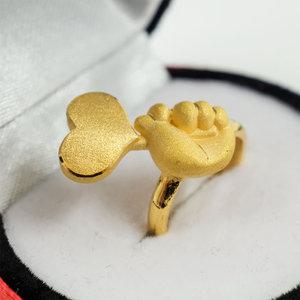 바이썰틴 하트사탕손 돌반지 한돈 반돈 1돈 0.5돈 아기순금 종로 백일 돌반지 3.75g 1.875g