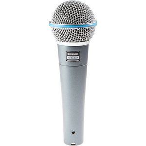 슈어BETA 58A Supercardioid 다이나믹 보컬 마이크, Silver