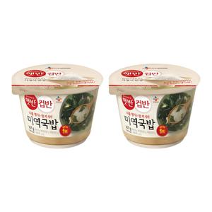 CJ제일제당 햇반 컵반 미역국밥 167g 6개