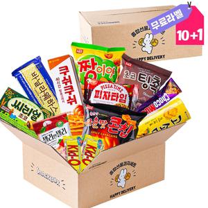 상자 가득 과자세트 소포장 학급 학생 간식 단체선물