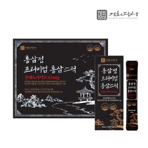 진세노사이드 61mg 대동고려삼 경희장생 홍삼정 프리미엄 홍삼스틱 10ml 30포+쇼핑백