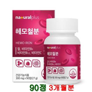 철분제 임산부 철분 영양제 헤모철분 비타민C 비타민B12 B6 성장기 어린이 여성 온가족