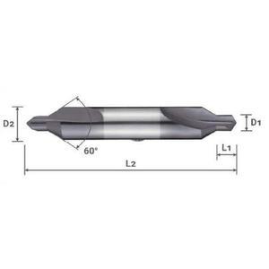 [OFM7462T]초경센타드릴 TiAlN  D4X8X4 5X60  CTD 0
