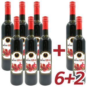 6+2 더레드 석류농축액 100% 석류즙 원액 액기스 엑기스 쥬스 주스 효능