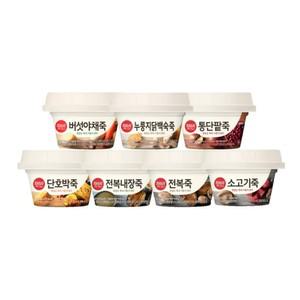 CJ 햇반 용기죽 7종 1세트