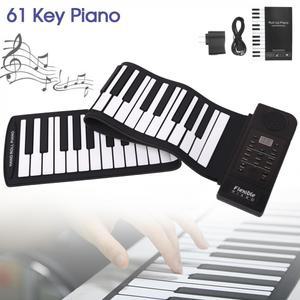 SLADE 휴대용 실리콘 피아노 롤업 USB 전자 MIDI 키보드 61 키