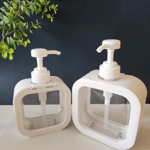 펌핑용기 500ml 디스펜서 샴푸통 물비누통 주방세제통/핸드워시/투명/펌핑/리필통/공병/욕실/다용도/가정용