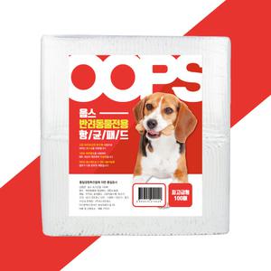웁스 애견패드 최고급형 100매 강아지배변 화장실