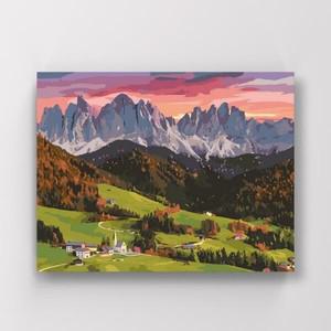 아이러브페인팅 DIY캔버스형 그림그리기 40x50cm 돌로미티 산맥