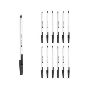 모나미 153 스틱볼펜 12p (0.7mm) 흑색/볼펜/BIC볼펜/빅볼펜/볼팬/검정볼펜/모나미볼펜/볼펜0.7/BIC/QHFVPS