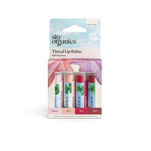 Sky Organics 틴티드 립밤  4pk