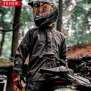 FEHER 남성용 오토바이 비옷 수트, 내마모성 방수 재킷, 빠른 건조, 모토 바이크 레인 코트, 더러움 방지, 모토 팬츠