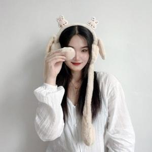 [라일리] Rly 쫑긋 움직이는 데일리 토끼 귀마개 보온 패션귀마개