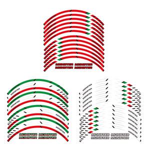 고품질 12 X 두꺼운 가장자리 바깥 쪽 테두리 스티커 스트라이프 휠 데칼 FIT for DUCATI MONSTER 695 696 796 1100 1100 797 821 795