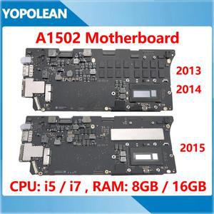 맥북 프로용 정품 마더보드, 13 인치 레티나 A1502 로직 보드, CPU i5, i7, 8GB, 16GB, 820-3476-A, 820-49