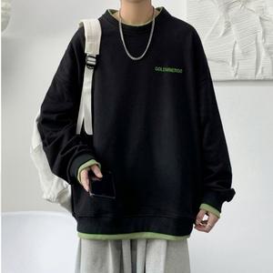 여성 3컬러 레이어드 오버핏 캐주얼 맨투맨 티셔츠