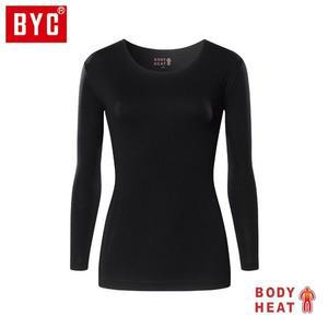 [BZJL8ODE_4C]BYC 보디히트 뉴베이직 여자 긴팔티 / 검정