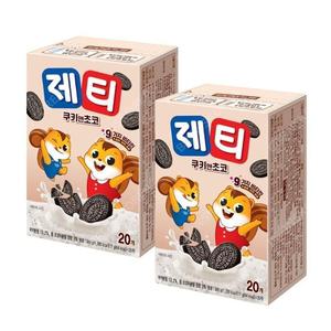 동서 제티 쿠키앤쵸코 20T X 2개 쿠앤크 초코렛맛 초코