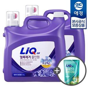 [비밀특가] 리큐 얼룩제거 올인원 세탁세제 6L x2개 (+세제300ml 증정)