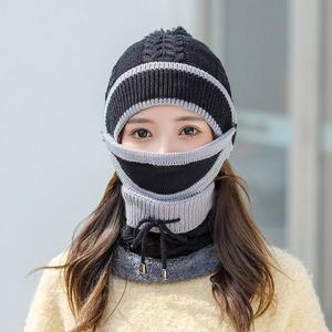 [BZJKPIFX_4B]라엘 넥워머 니트마스크모자