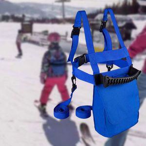 스노우 보드 왁싱 왁스 스키 다리미 어린이용 및 스노우보드 하네스 트레이너 조절 가능한 어깨 끈 트레이