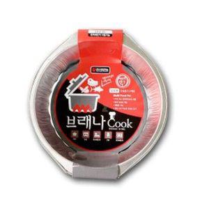 라면 냄비 일회용 냄비 캠핑 용기 그릴 냄비 원형 3매