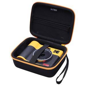 사진 프린터 카메라용 LTGEM 하드 케이스: 코닥 kodak Mini Shot 3 ERA 4PASS 2-in-1 / Mini 3 ERA 4PASS 휴대용 사진 프린터(블랙 + 오렌지 엣지)