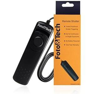 Foto&Tech RS-60E3 Wired Remote Shutter Release Compatible w EOS R7 T8i T7i T6i T6S T5 T5i T4i T3i T3 XT XTi SL3 SL2 RP R M 77D 80D 70D 60D 700D 650D 600D 550D 500D