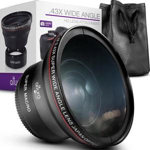 알투라 사진 49MM 0.43배 프로페셔널 HD 와이드 앵글 렌즈(마크 부분 포함), 캐논 호환 EOS M50 M2 M3 M5 M6 MARK II M10 M200 R50 R100 미러리스 카메라용
