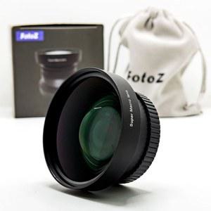 FOTOZ 49MM 10배 프로페셔널 매크로 변환 렌즈, 슈퍼 캐논 호환 EOS M6 M50 MARK II M100 M200 R50 R100, EF M 15 45MM RF S 18 키트 렌즈용