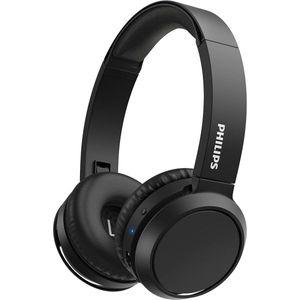 필립스 PHILIPS H4205 온이어 무선 헤드폰 32mm 드라이버 및 온디맨드 BASS 부스트 블랙