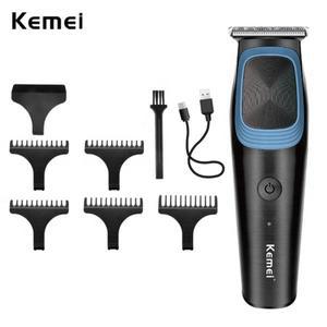 Kemei전문 휴대용 충전식 헤어 트리머 0.1mm 대머리 이발기 남성용 8000RPM