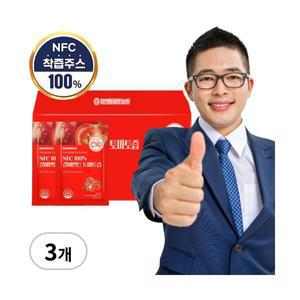 NFC 국내산 갈아만든 토마토즙 착즙 원액 HACCP 100mlx30포 3개