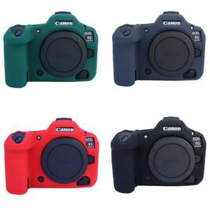 Canon EOS R5 Mark II 2 용 실리콘 케이스 미끄럼 방지 그립 스크래치 스킨 소프트 카메라 커버 백