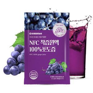 [참앤들황토농원] NFC착즙 100 상주 포도즙, 100ml, 30포, 1박스