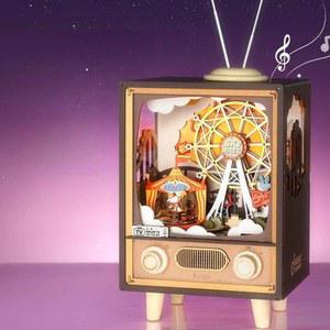 amc01 부모와 3D ROLIFE 오르골 관람차원목 일몰 키트 TV 원목